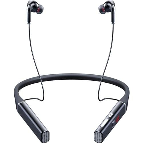 Bluetooth-Compatible Magnetic Neckband Headphone 100 hour Wireless Earphone Waterproof Sport Headset Noise Cancelling Microphone