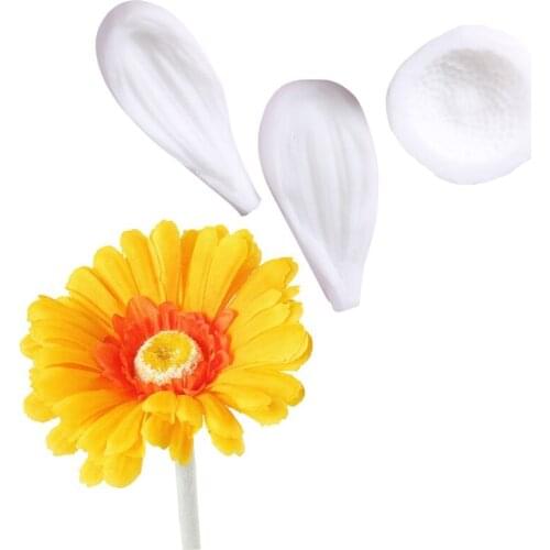 Mini Chrysanthemum Daisy Silicone Mold Fondant Cake Decorating Tools Chocolate Gumpaste Clay, Sugarcraft Moulds M2166