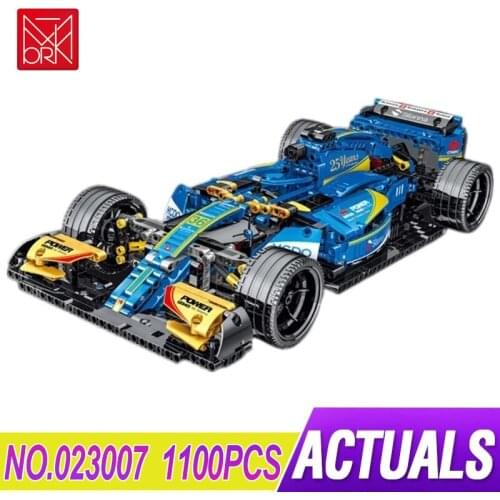 MOC 023007 High-Tech Series City Super Speed Champions Racing Formula Car RSR Building Blocks Bricks Educational Toy Gifts