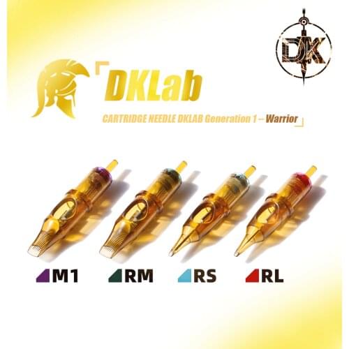 10pcs Pack DKLAB Warrior Needle Cartridge for Body Tattooing & Permanent Microblading Makeup,0.30mm RL / RS / RM(MC) / M1