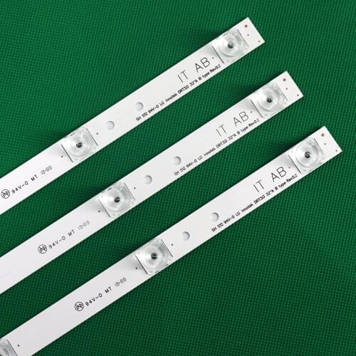 100%new 59cm LED backlight 6lamp for LG 32"TV 32MB25VQ 6916l-1974A 1975A 1981A lv320DUE 32LF5800 32LB5610 innotek drt 3.0 32
