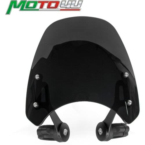 ABS Motorcycle Front Windscreen Windshield Shield Screen Protection with Bracket For Triumph Bobber