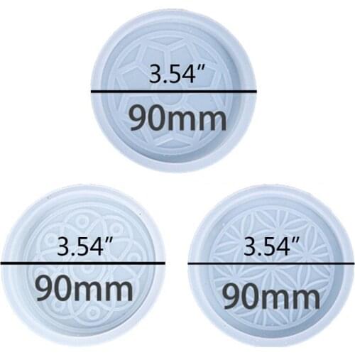 Coaster Epoxy Resin Mold Cup Mat Silicone Mould DIY Crafts Jewelry Home Decorations Casting Tools