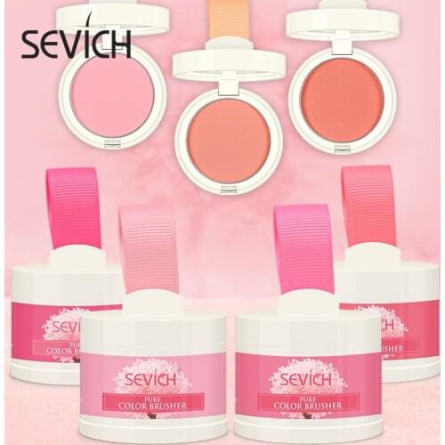 Sevich Face Blusher Powder 6 Colors Rouge Makeup Cheek Blusher Powder Palettes With Powder Puff Blusher Palette Cosmetics