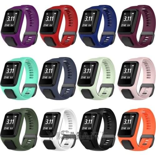 Replacement Silicone Wrist Band Strap For TomTom Runner 2 3 4 Spark 3 Adventurer Golfer 2 Spark tomtom4 Sport Smart Watchband