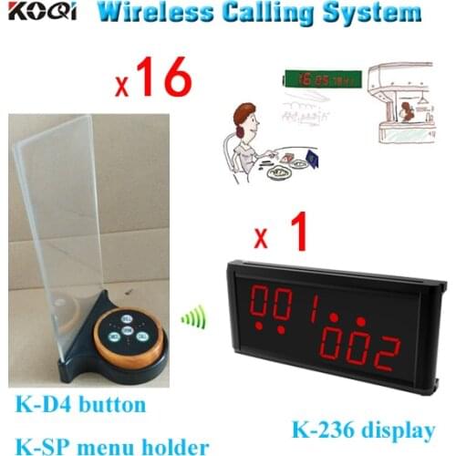 Restaurant table numbers K-236 + K-D4-Wooden + K-SP-Black