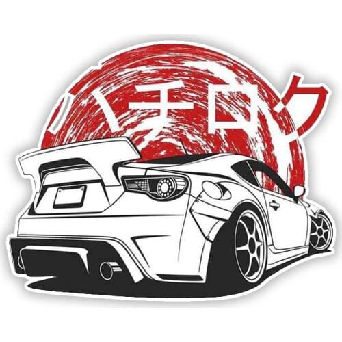 S50441# Various Sizes Personality PVC Decal for AE86 Initial D Japan JDM V3 Waterproof Car Sticker on Motorcycle Laptop