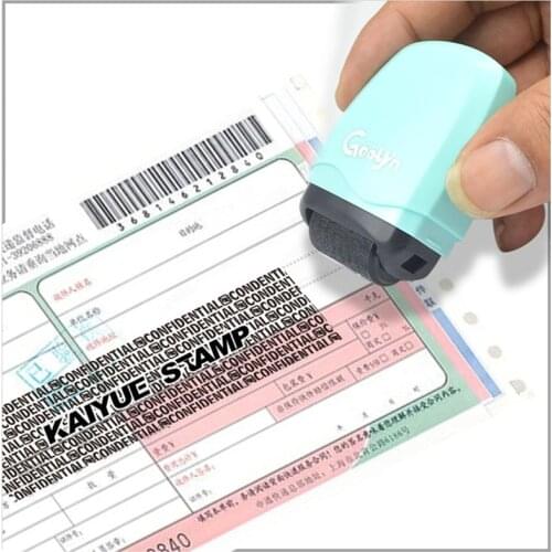 Stamp Seal Roller Theft Protection Code Guard Your ID Confidentiality Package Private Information Confidential Seal