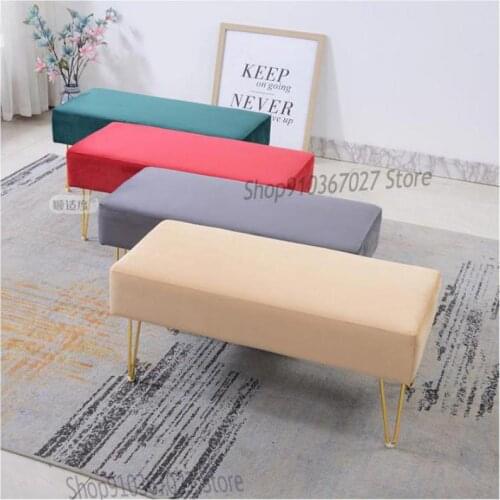 Nordic Shoe Changing Stool Bed End Stool Light Luxury Home Sofa Stool Fashion Foot Fitting Room Clothing Store Long Stool