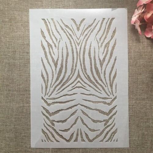 A4 29cm Tiger Printed DIY Layering Stencils Wall Painting Scrapbook Coloring Embossing Album Decorative Template