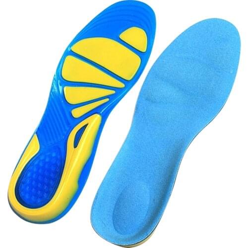 1 Pair Unisex TPE Silicone Gel Running Sport Insoles Foot Care Plantar Fasciitis orthopedic Insoles Massaging Shoes Pads стельки