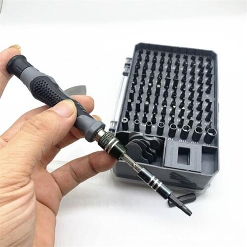 115pcs Multifunction Handheld Screwdriver Bit Set Multiple Screw Driver Bits Manual Repairing Tool for Phone Electronic Device