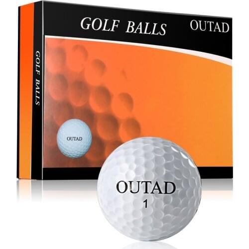 12pcs Practice Safe Non-toxic Ultra-light Synthetic Rubber Golf Balls for Indoor Outdoor Practice Match