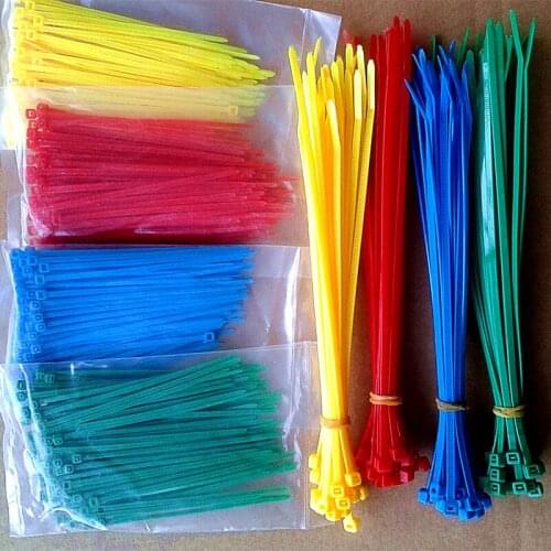 3*150mm Cable Tie 100pcs/pack Self-locking Nylon wire binding wrap straps 8 color width 2.5mm SGS Certified