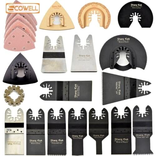 30% Off 42 PCS Kits Oscillating Multi Tool Saw Blades Accessories Blade Multimaster Type Blade For Renovator Tools Plunge Saw