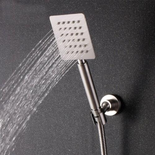 304 stainless steel hand shower brushed surface