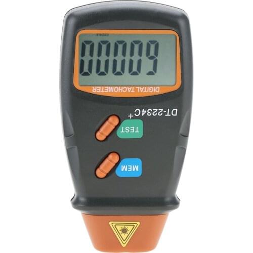 ANENG Non Contact Tach Tool Handheld Digital Laser Photo Tachometer Tester RPM Motors Large LCD Displaying Measuring Tools