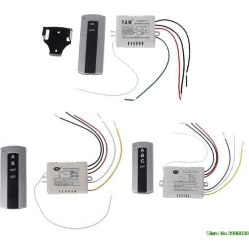 Wireless 1 Channel ON/OFF Lamp Remote Control Switch Receiver Transmitter