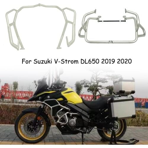 DL650 Upper Lower Engine Guard Crash Tank Bar Bumper Fairing Frame Protector For SUZUKI V-strom DL 650 Vstrom 650 2019-2020