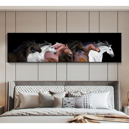 EECAMAIL Diy Diamond Painting Full Diamond Embroidery Horse To Success Diamond Embroidery Cross Stitch Home Decoration No Frame