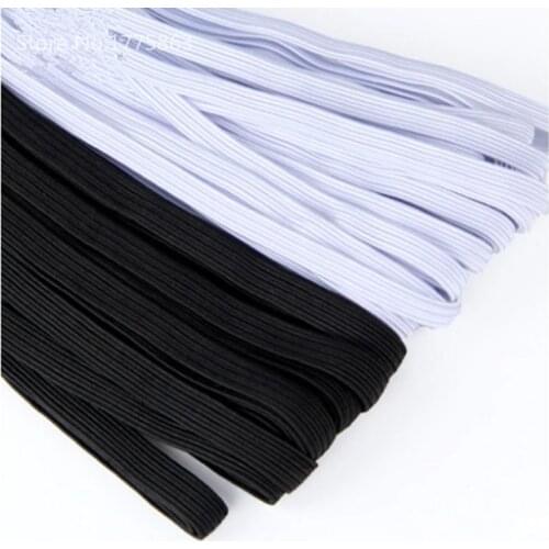 Nylon Soft Woven Flat Knitted Sewing Elastic Cord Elastic Band Sewing Stretch Rope Sewing Garment Accessory AA8512