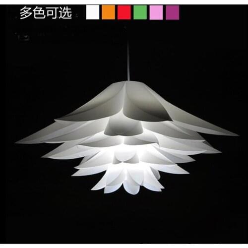 Individual Nordic Lily Colored PVC pendant light American Post modern Simple Dining Room Shop Home Lighting