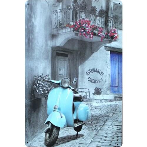 Classic Motorcycle Tin Signs Shabby Chic Retro Home Wall Music Bar Art Garage Decor Iron Poster Cuadros 6134