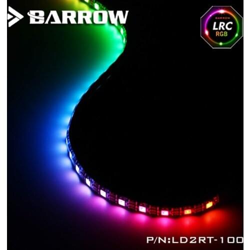 Barrow Aurora LED 5V 3PIN Header Strip Light Sticks use for Computer Case Waterproof Sticky Length 100cm Support D-RGB SYNC