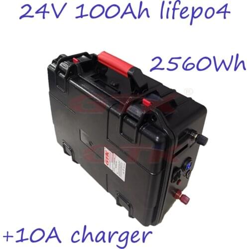 24v lifepo4 100ah lithium battery pack 24v 100ah lifepo4 battery pack with USB for boat propeller/motor, solar energy,inverter