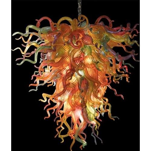 Modern Luxurious Chandelier Modern Popular Gold Suspension Murano Glass Chandelier Light for Restaurant Hotel