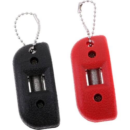 Set of 2 Compact Skate Blade Sharpener with Carry Pouch for Ice Hockey Player/Avid Skater