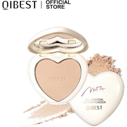 4 Colors Nature Heart Full Coverage Face Powder Long Lasting Waterproof Powder Face Up New Make Tools Compact Pressed Foundation