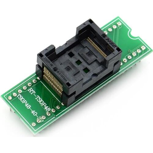 New Arrival TSOP48 To DIP48 Double Contact Gold Plating Universal IC Programm Socket Adapter For RT809H Prorammer