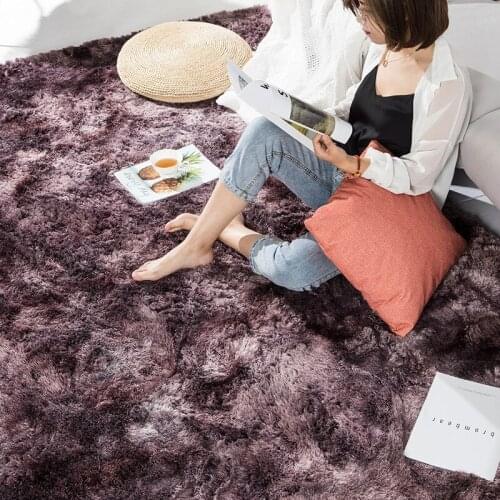Nordic Style Solid Pile Plush Carpets For Living Room Bedroom/Hallway Large Size Soft Child Mats/Rugs Carpet Room Play Anti-Slip