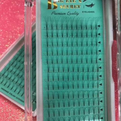 Russia Volume Premade Fans Eyelashes Extension 4D 8-15mm 12 Rows/ Tray Eyelash Extensions Individual lashes Free Shipping