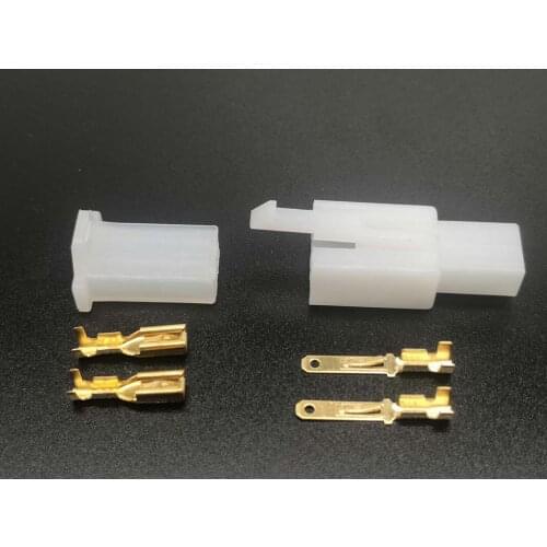 New 10 sets of 2PIN 2.8mm car Connector kit male and female socket plugs for cars, motorcycles