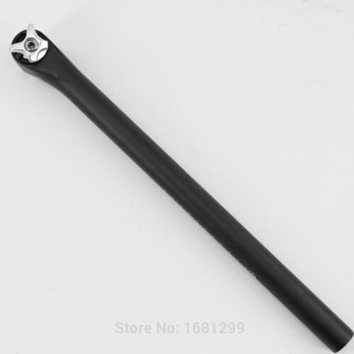 New 5mm offset Mountain bicycle matt UD full carbon fibre bike seatposts Road MTB bike parts 27.2/30.8/31.6*400mm Free shipping