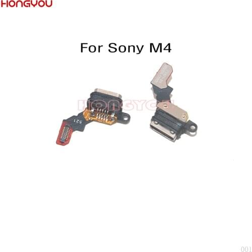 USB Charging Dock Connector Flex Cable Charge Socket Jack Port For Sony Xperia M4 Aqua E2303 E2353 E2333 E2363 E2312 E2306