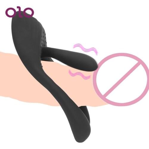 Time Delay Ejaculation G-spot Vibrator Sex Toys for Men Women Clitoris Stimulation 10 Mode Nipple Massager Penis Rings