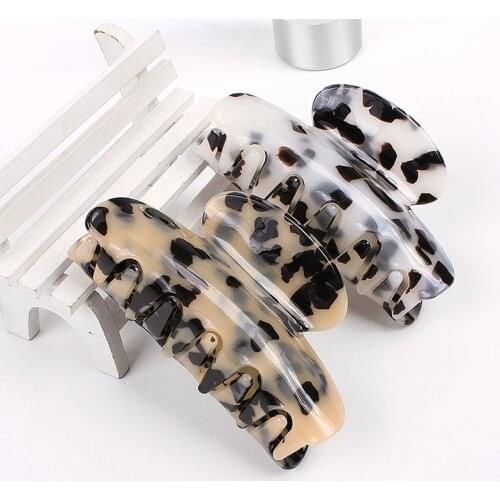 1 PC Large Small Acrylic Marble Hair Claw Cellulose Acetate Hair Clip Hairpins Women Girls Hair Crab Clamp Hair Accessories