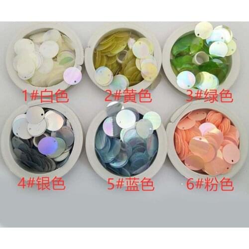 1000pcs/lot Handmade DIY 2cm Round Shiny Mermaid Sequin Sequins Sprinkles Bag Handbag Knitting Accessories
