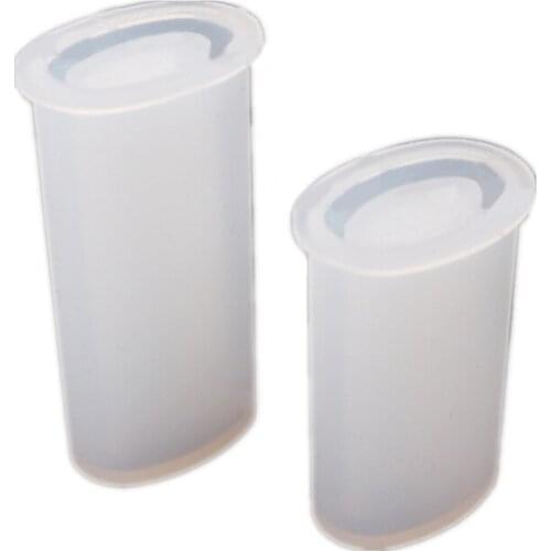 2Pcs Universal Cigarette Lighter Cover Silicone Resin Mold Cigar Lighter Protective Punch Epoxy Resin Mold Art Crafts