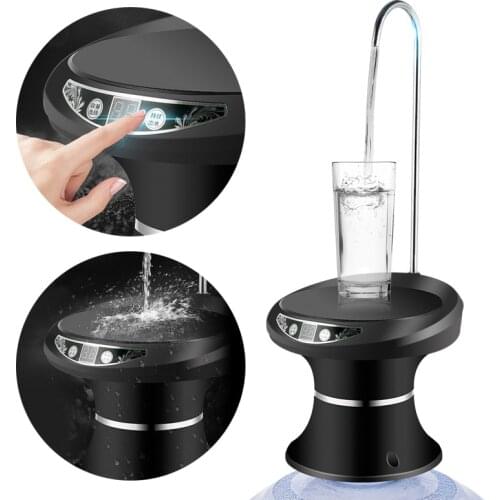Barrels / Desk Two Usage Increase Tray Wireless Rechargeable Electric Dispenser Water Pump for 4.5L - 18.9L Barrelled Water