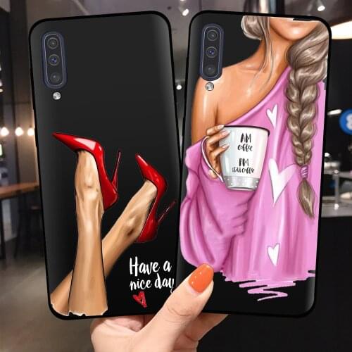 Fashion Women Phone Case for Fundas Samsung Galaxy A7 2018 A750 A50 A20 A20E A10 A30 s A40 A50S A60 A70 A530 A8 Cases Back Shell
