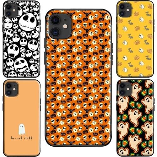 Halloween Ghost Case For iPhone 11 Pro Max XS X XR 6S 7 8 Plus SE 2020 For iPhone 12 Pro Max mini Coque