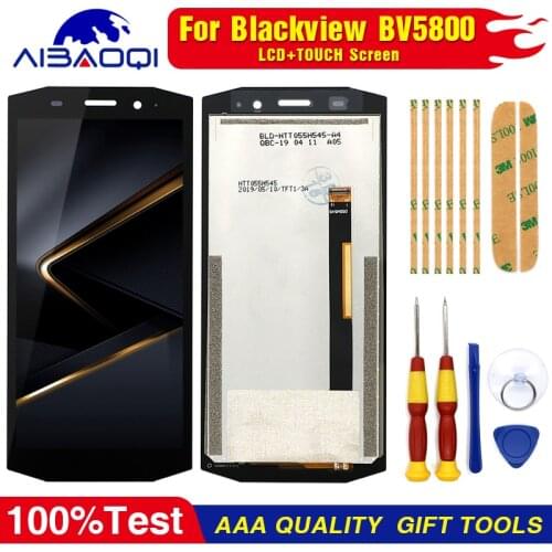 New Original For Blackview BV5800 BV5800 pro LCD + Touch Screen Assembly+Tool + 3M Adhesive