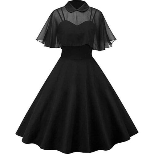 Womens 1950s Cloak Two-Piece Cocktail Dress Cosplay Dress Party
