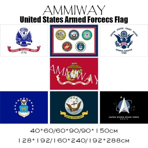 AMMIWAY United States Army Armed Forces Emblem Flags United States Coast Guard Marine Corps Air Force Navy Space Force Flags
