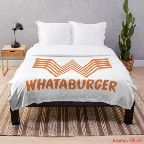 Whataburger Blanket Fleece Art Print adult Children Warm Bed Throw Blanket newborn bayby Blanket Boys Gifts