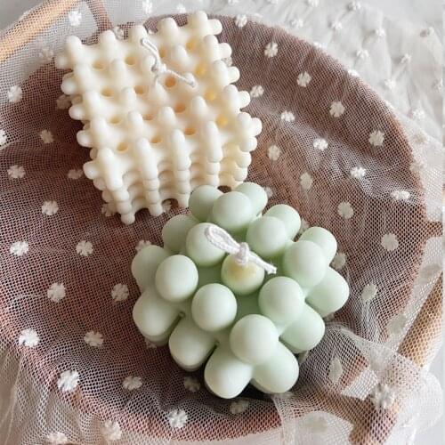 Geometric Magic Ball Silicone Mold Cube Round Ball Aromatherapy Candle Gypsum Baking Cake Mold Candle Making Kit Resin Molds